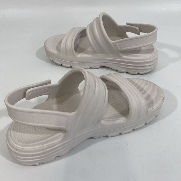 Womens Hunter Boots Bloom Algae Sandals Size 6 White Lightweight Foam Straps - Picture 8 of 10